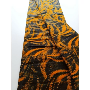 Mustár hullámok afrikai textil