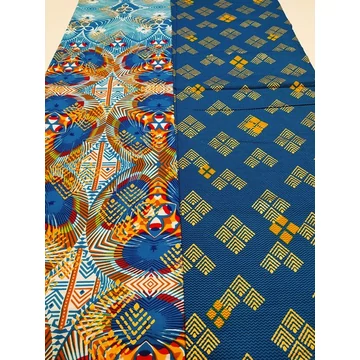 Kaleidoszkóp duplika afrikai textil