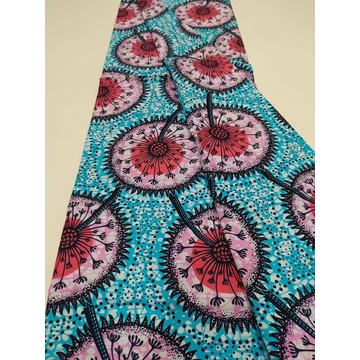 Kék pitypang afrikai textil