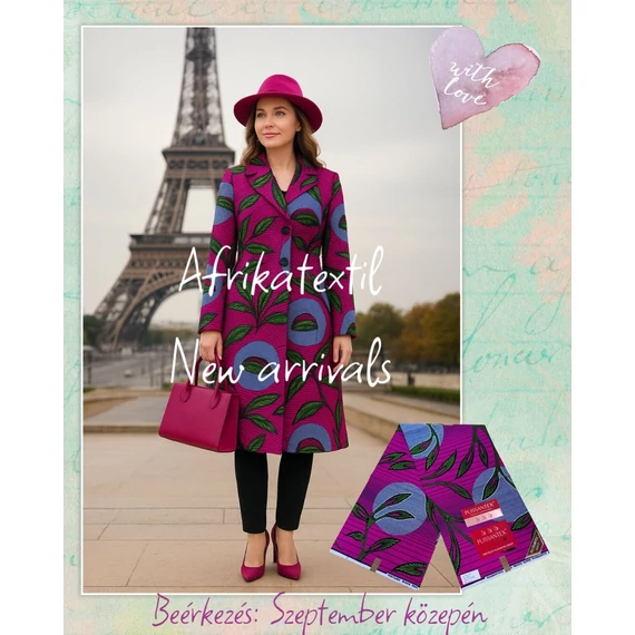 Piros naplemente afrikai textil