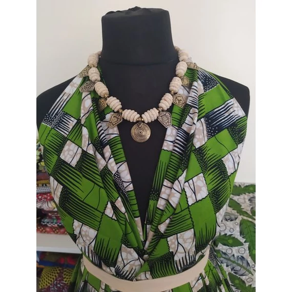 Olíva szövött mintás afrika textil