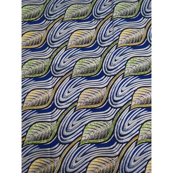Fényes leveles afrikai textil