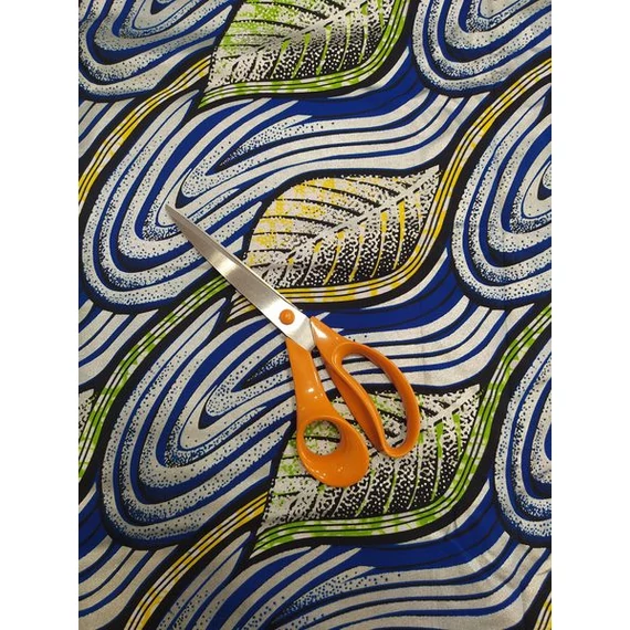 Fényes leveles afrikai textil