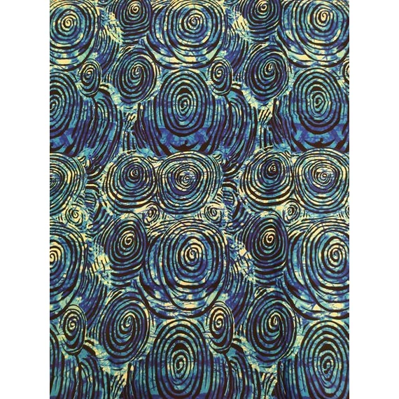 Királykék batik afrikai textil