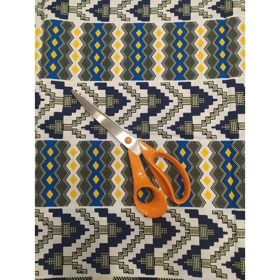 Sötétkék kente vászon