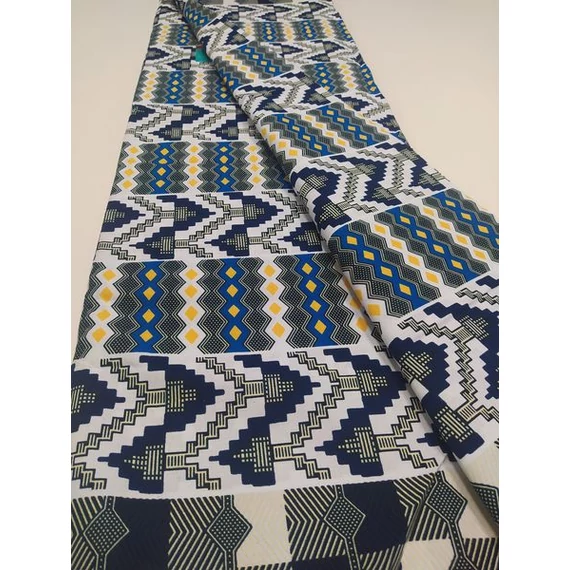 Sötétkék kente vászon
