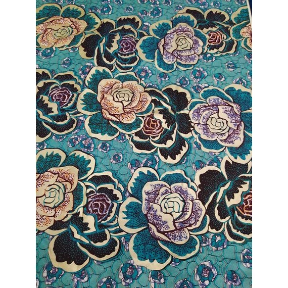 Fényes tavirózsa afrikai textil