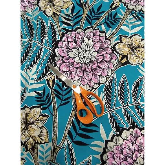 Babarózsa fényes afrikai textil