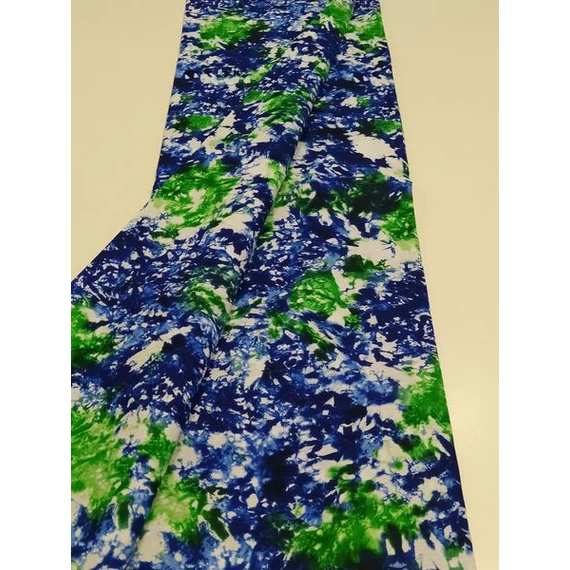 Kék-zöld batik pamutvászon