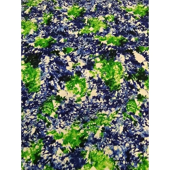 Kék-zöld batik pamutvászon