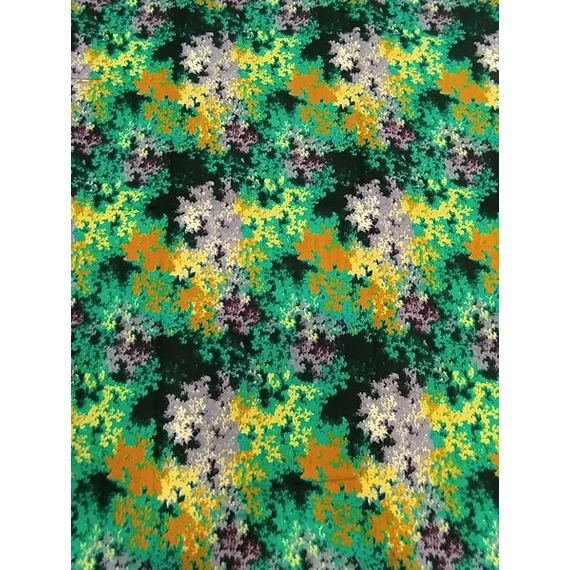 Türkizzöld batik afrikai textil