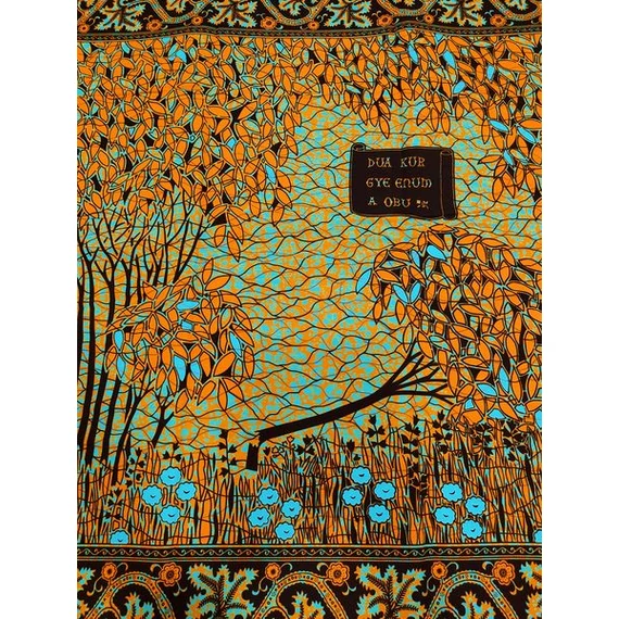 Narancs fa afrikai textil