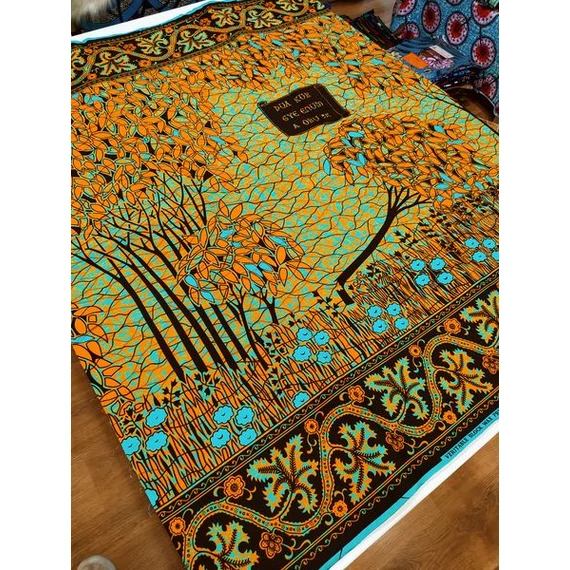 Narancs fa afrikai textil