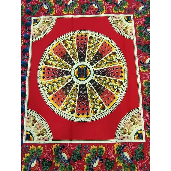 Piros reneszánsz afrikai textil