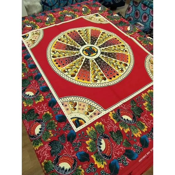 Piros reneszánsz afrikai textil