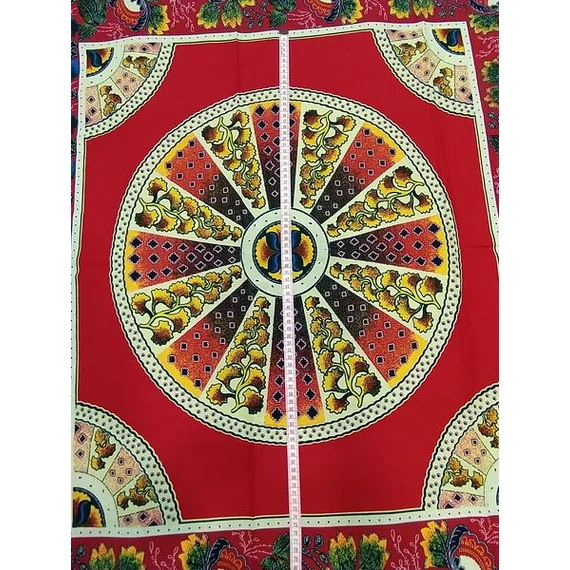 Piros reneszánsz afrikai textil