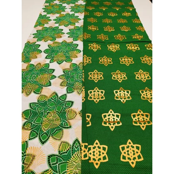 Zöld Marokkó afrikai textil