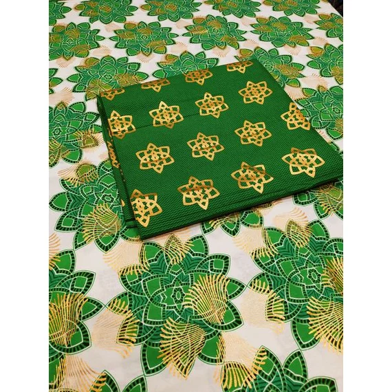 Zöld Marokkó afrikai textil