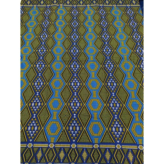 Kék kente afrikai textil
