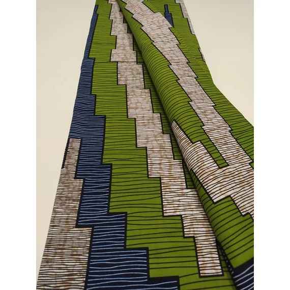 Olíva omlás afrikai textil