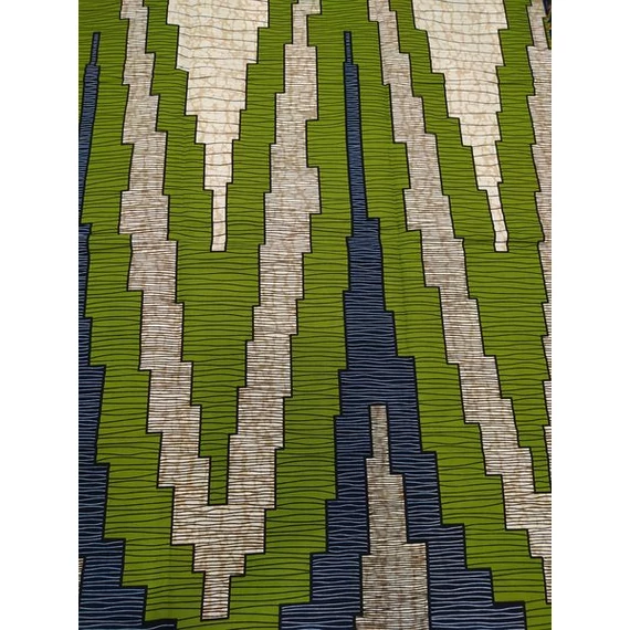 Olíva omlás afrikai textil
