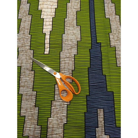 Olíva omlás afrikai textil
