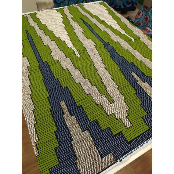Olíva omlás afrikai textil