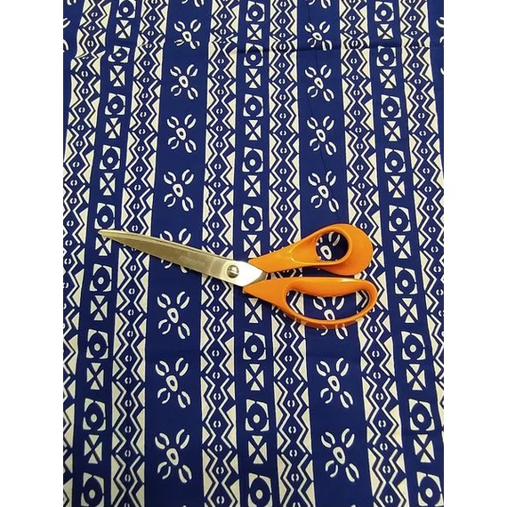 Királykék bogolán afrikai textil