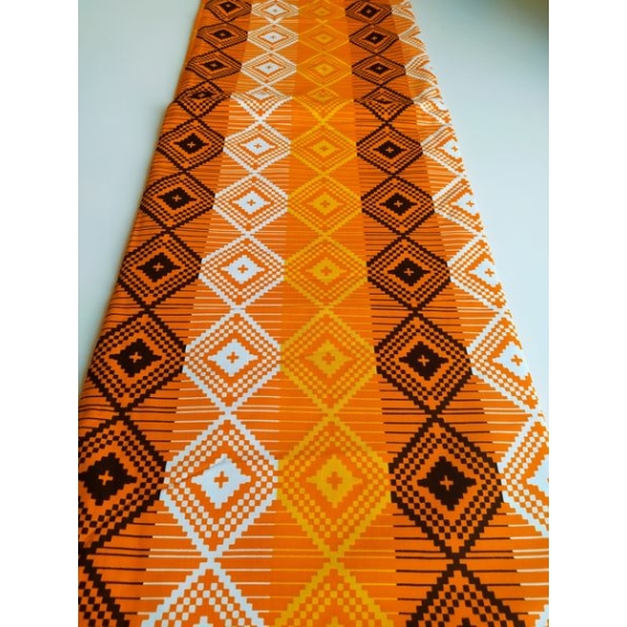 Narancsos kente afrikai textil