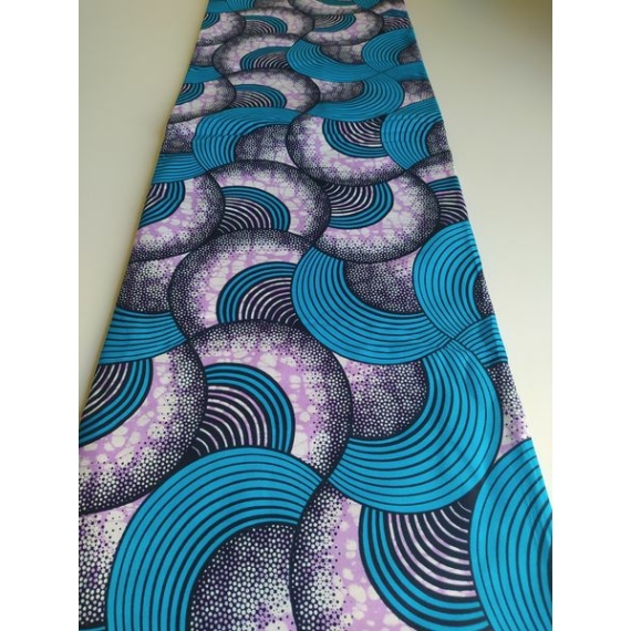 Kék hullámok afrikai textil