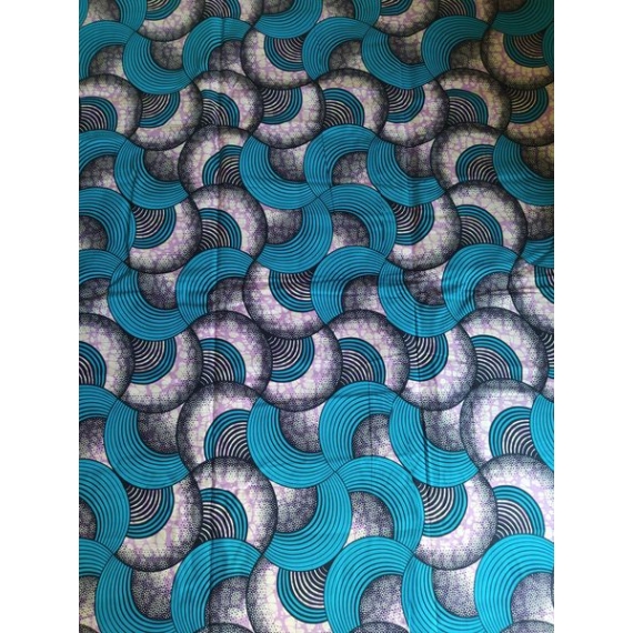 Kék hullámok afrikai textil