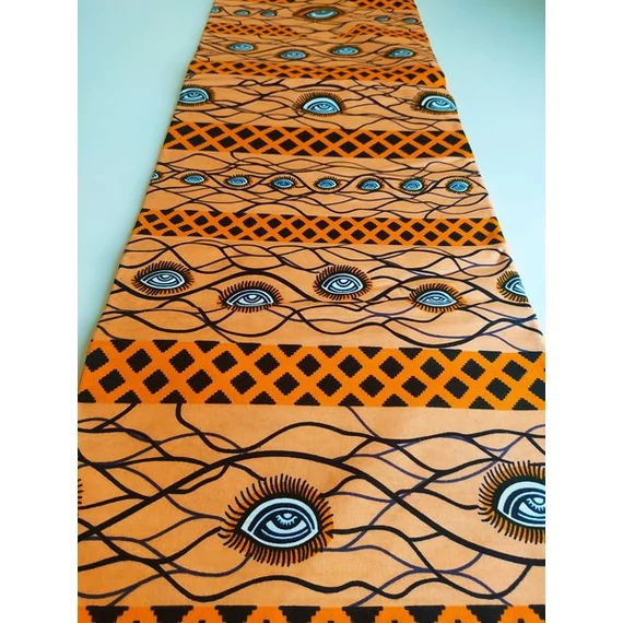 Narancs szemek afrika textil