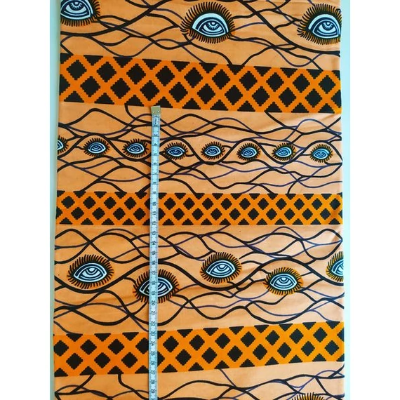 Narancs szemek afrika textil