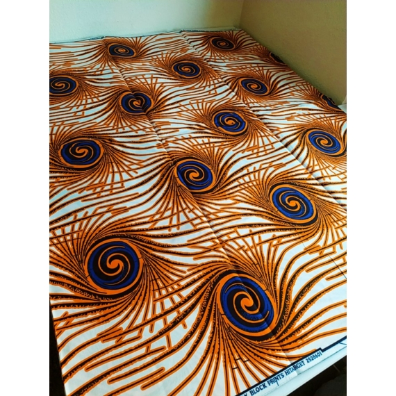 Narancs forgó afrika textil