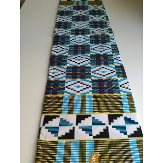Türkiz kente afrikai textil