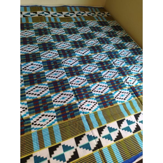 Türkiz kente afrikai textil