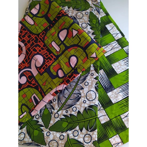 Olíva szövött mintás afrika textil
