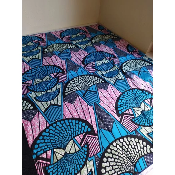 Kék rózsaszín afrika textil