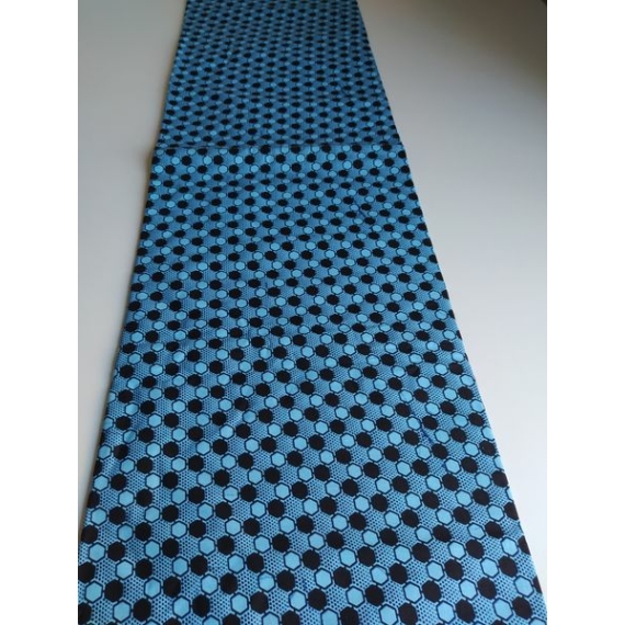 Kék pettyes afrika textil