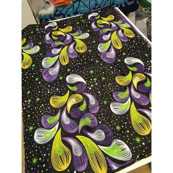 Lila éjszaka afrikai textil