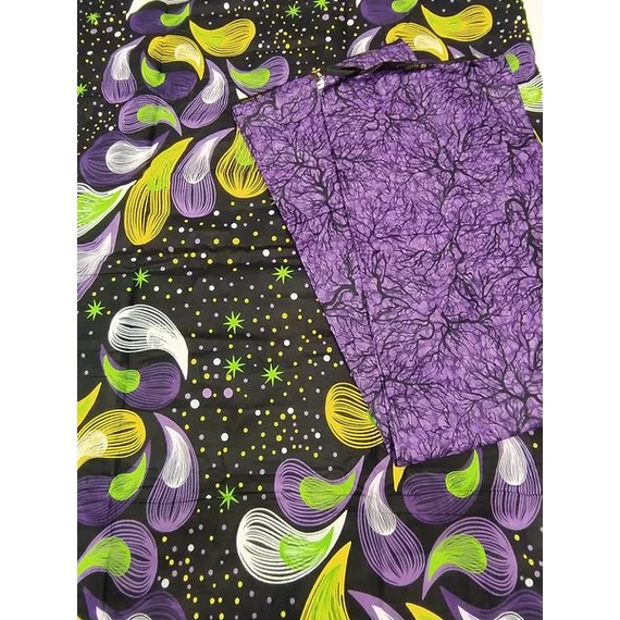 Lila éjszaka afrikai textil