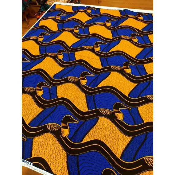 Narancs kacsa afrikai textil
