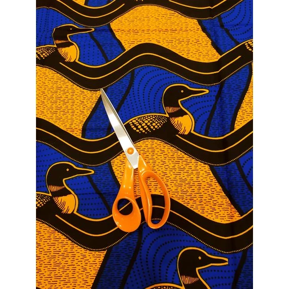 Narancs kacsa afrikai textil