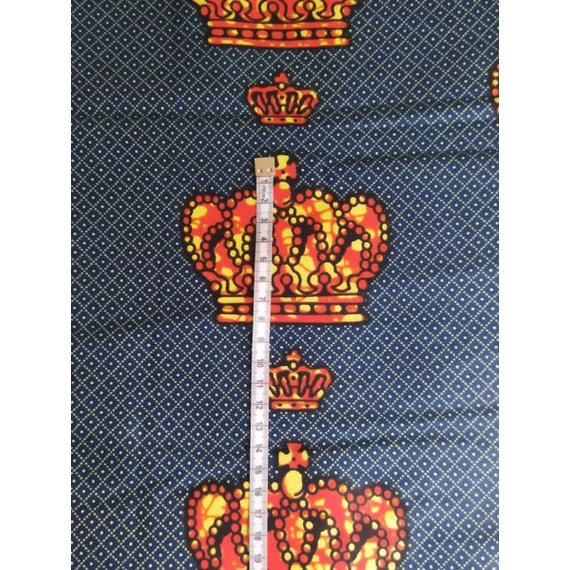 Piros korona afrikai textil