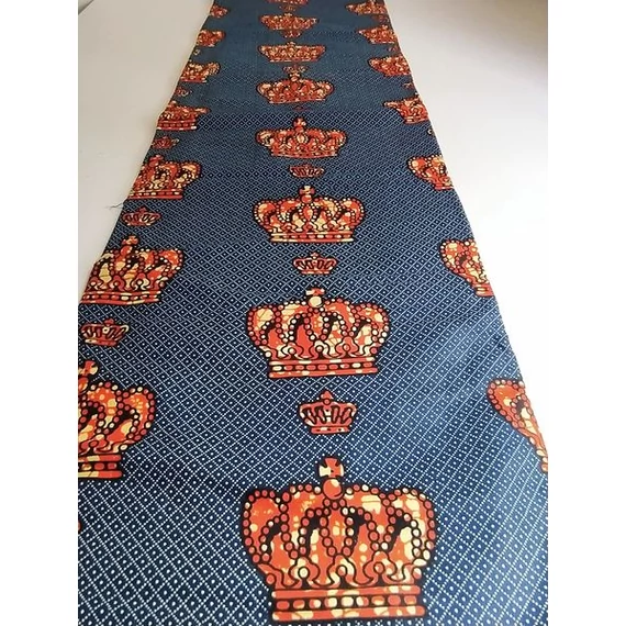 Piros korona afrikai textil