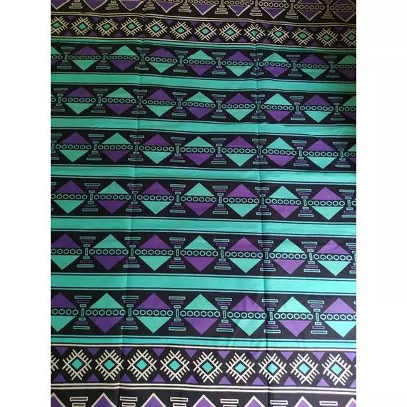 Türkiz bogolán afrikai textil