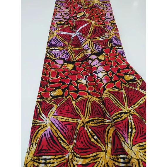 Bordó batik afrikai textil