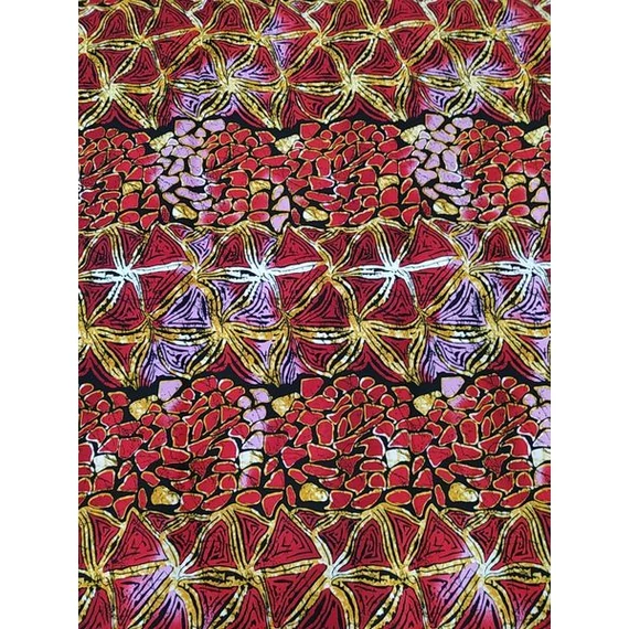 Bordó batik afrikai textil