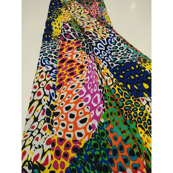 Szivárvány ocelot afrikai textil