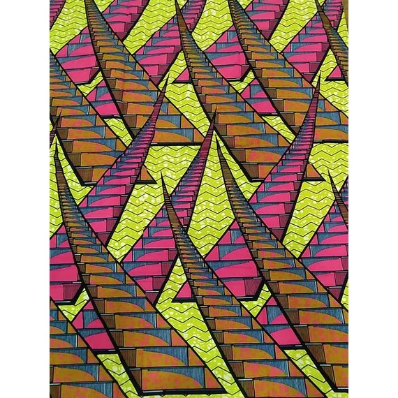 Pink lépcső afrikai textil